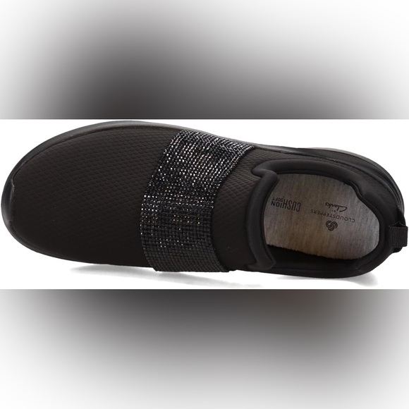 Clarks Women's Nova Way Sneaker, Black/Black, Sz 8 - Picture 5 of 7